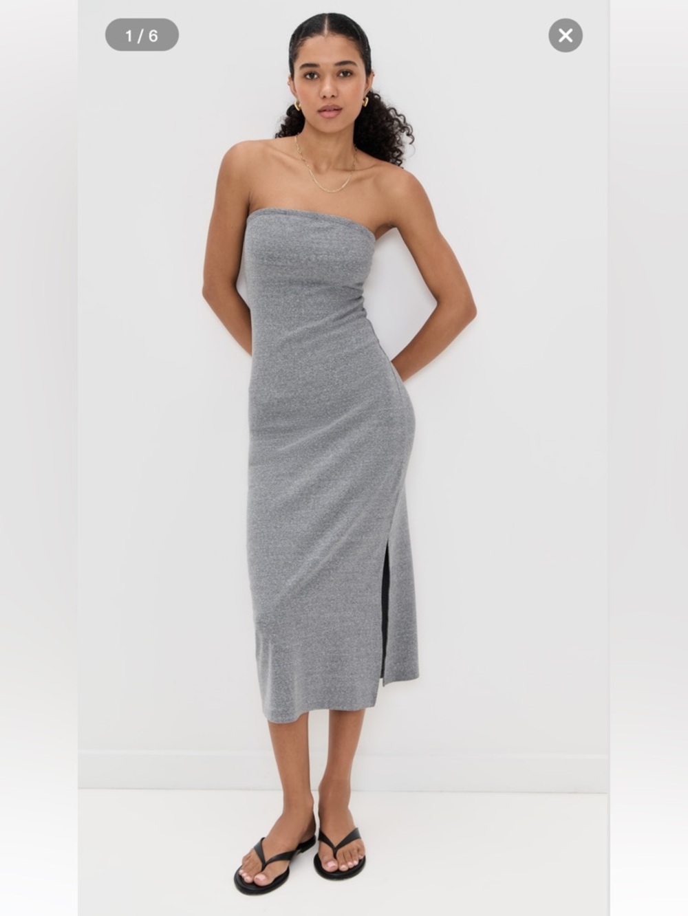 Perfect White Tee Blondie Strapless Dress